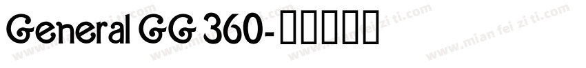 General GG 360字体转换
